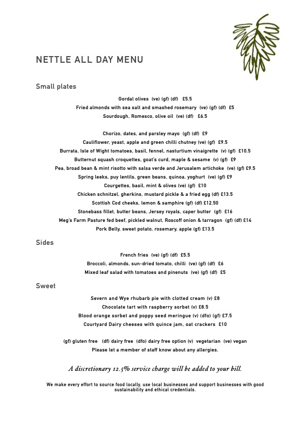 All Day Menu