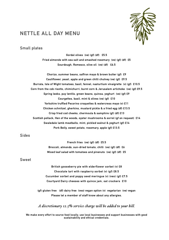 All Day Menu