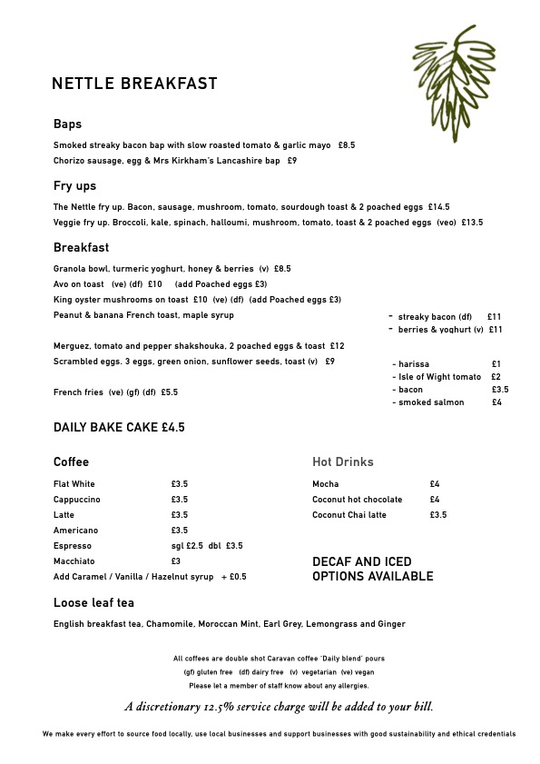 Breakfast Menu