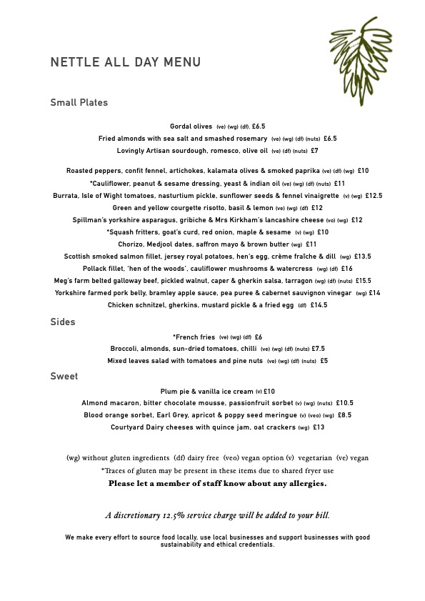 All Day Menu