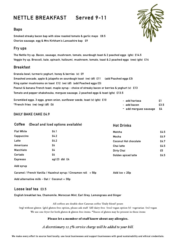 Breakfast Menu